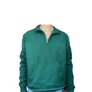 Green Women’s Under Armour Crewneck Quarter Zip Size Large